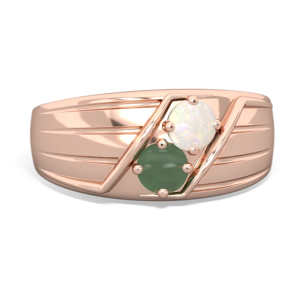 Opal Men's Streamline 14K Rose Gold ring R0460