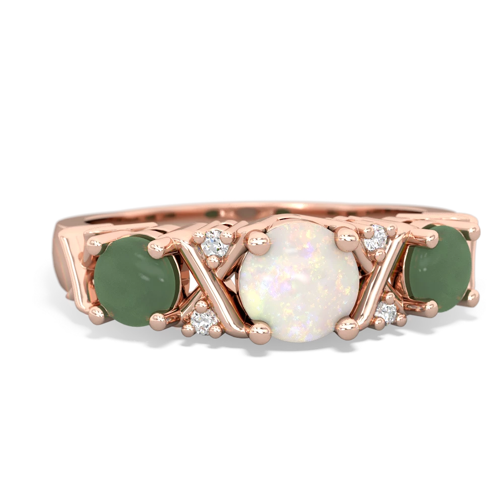 Opal Hugs And Kisses 14K Rose Gold ring R5016