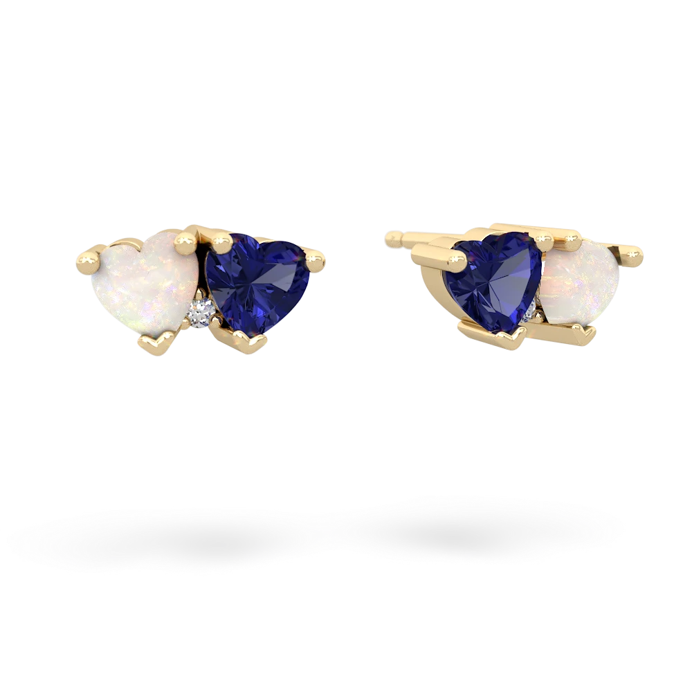 Opal Sweethearts 14K Yellow Gold earrings E5260