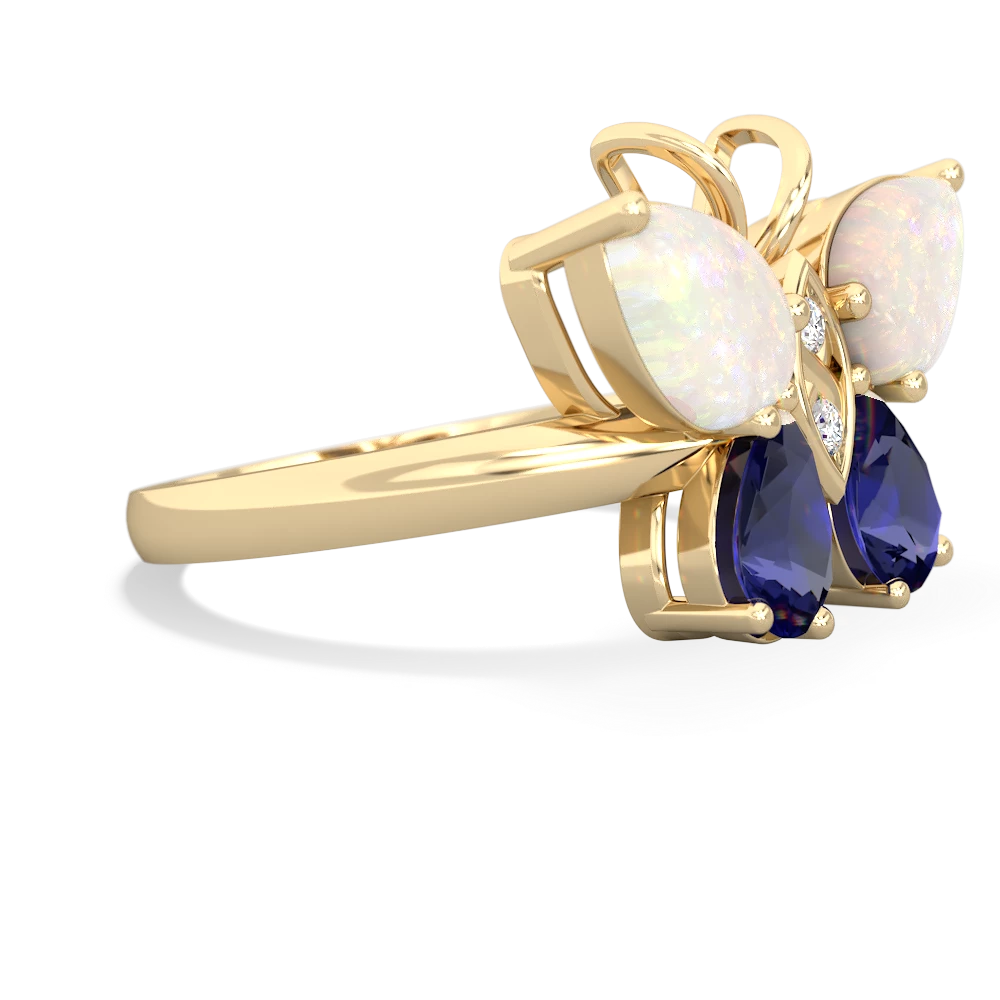 Opal Butterfly 14K Yellow Gold ring R2215