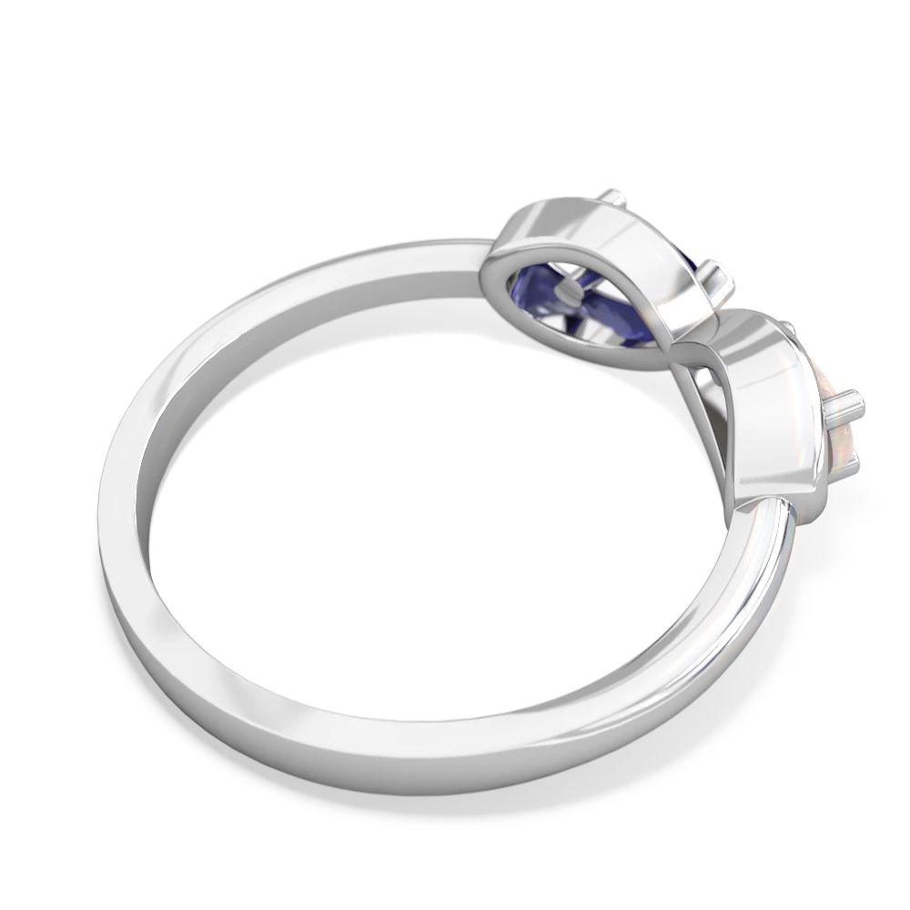 Opal Infinity 14K White Gold ring R5050