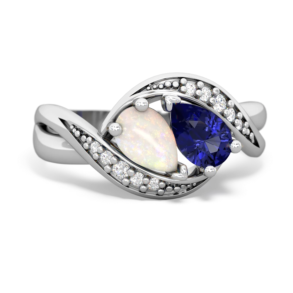 Opal Summer Winds 14K White Gold ring R5342