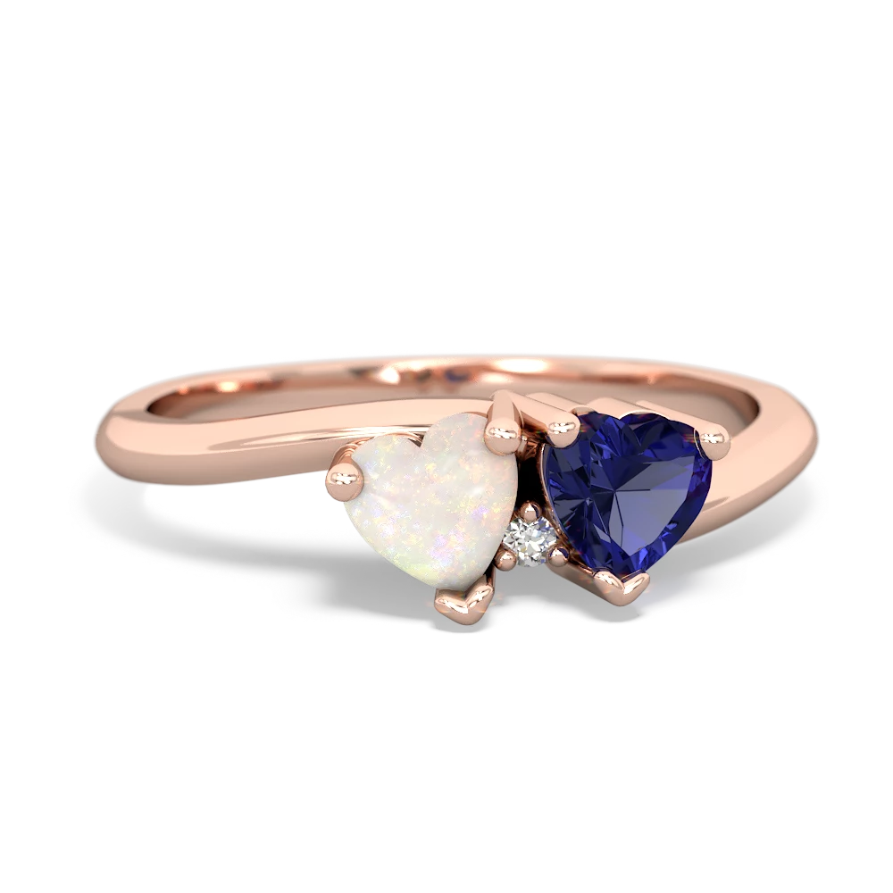 Opal Sweethearts 14K Rose Gold ring R5260