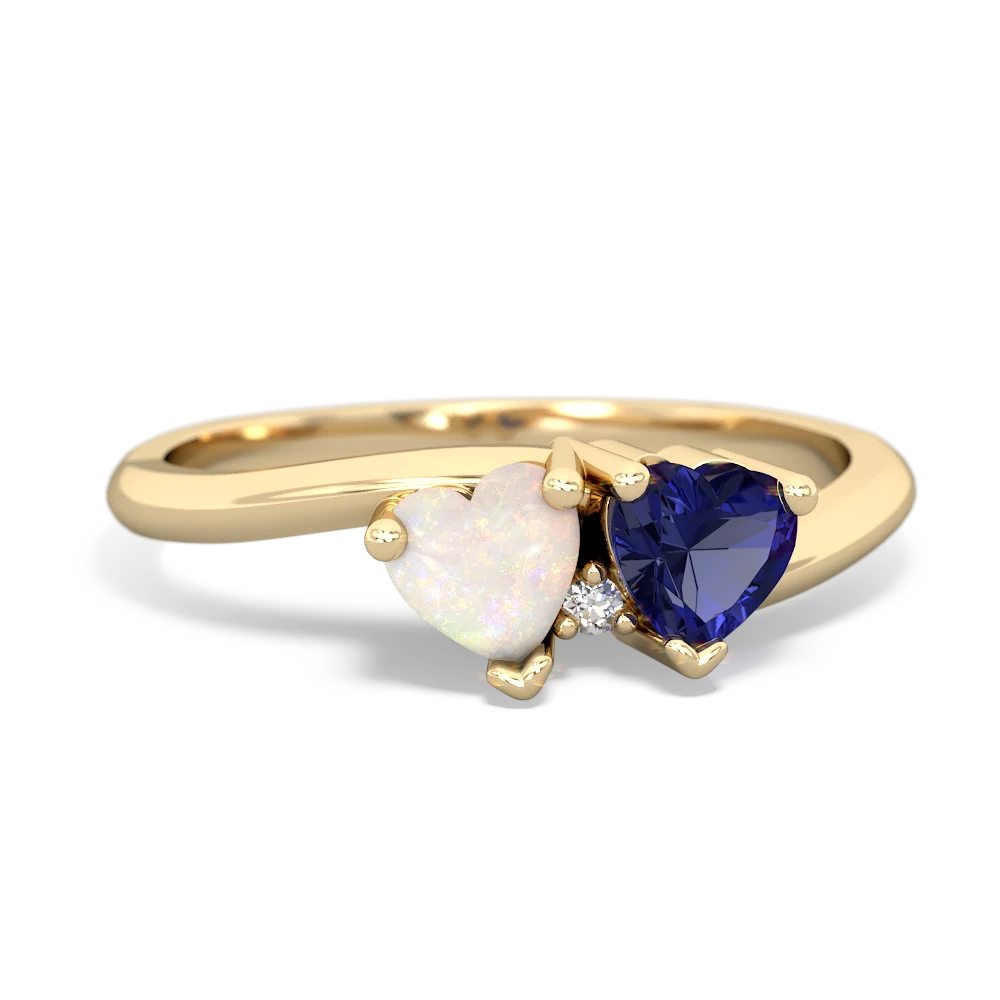 Opal Sweethearts 14K Yellow Gold ring R5260