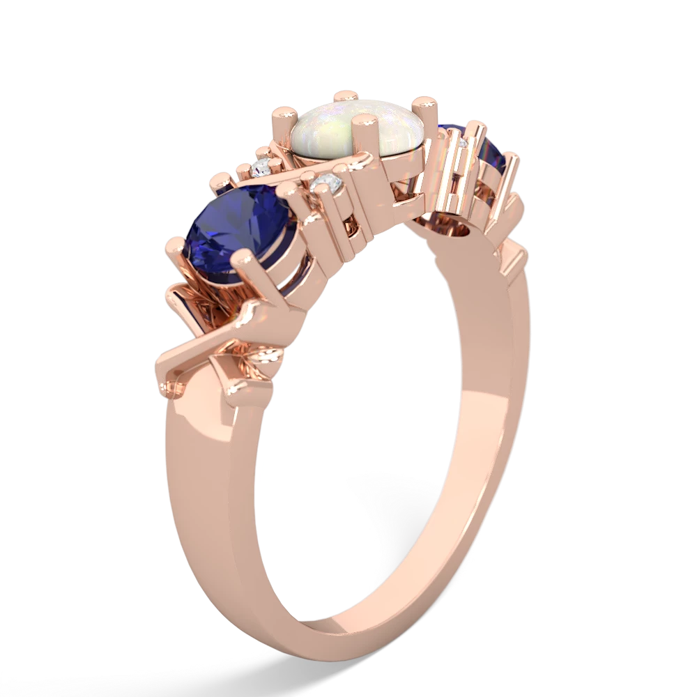 Opal Hugs And Kisses 14K Rose Gold ring R5016