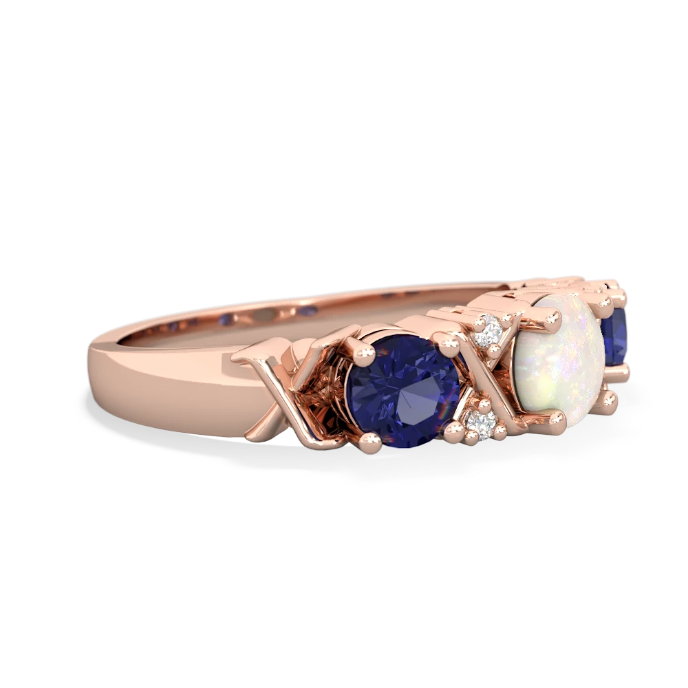 Opal Hugs And Kisses 14K Rose Gold ring R5016