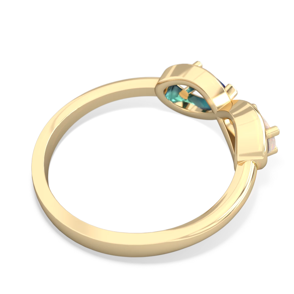 Opal Infinity 14K Yellow Gold ring R5050