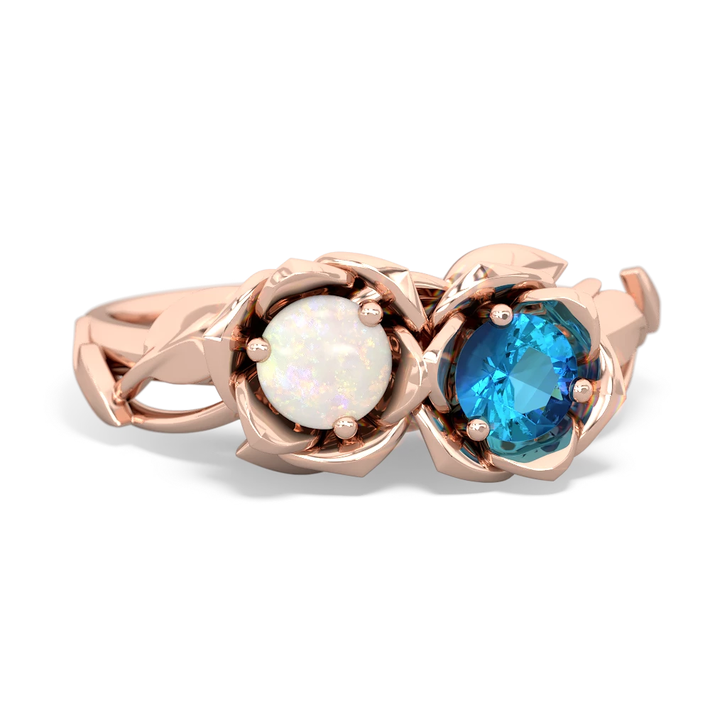 Opal Rose Garden 14K Rose Gold ring R5510