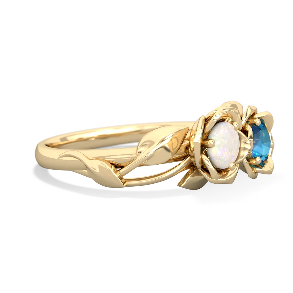 Opal Rose Garden 14K Yellow Gold ring R5510