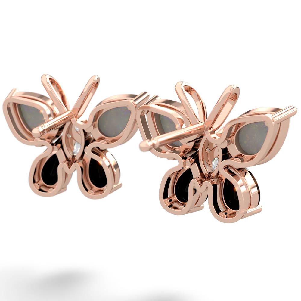 Opal Butterfly 14K Rose Gold earrings E2215