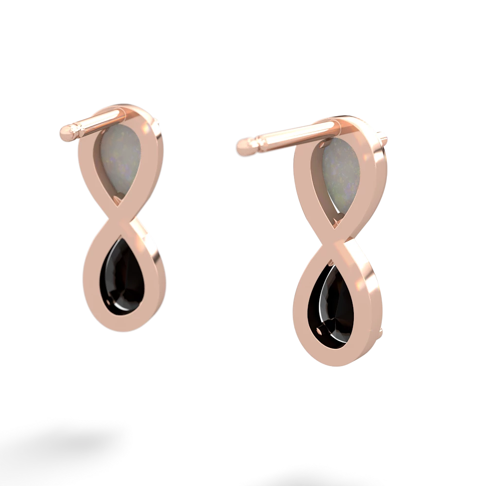 Opal Infinity 14K Rose Gold earrings E5050