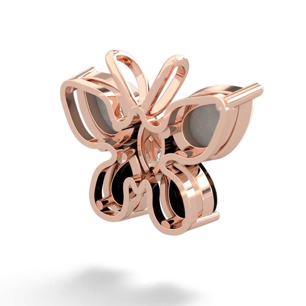 Opal Butterfly 14K Rose Gold pendant P2215