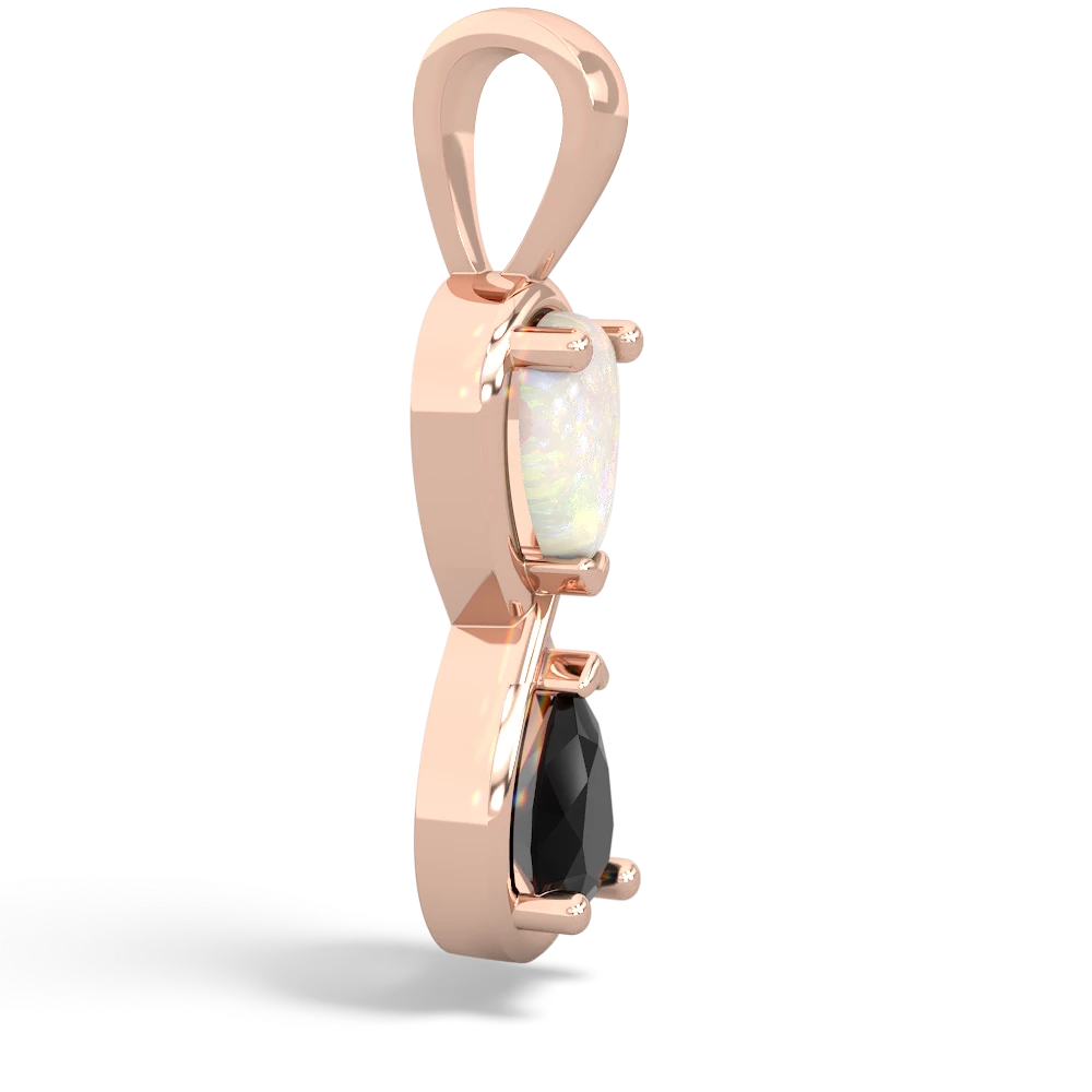 Opal Infinity 14K Rose Gold pendant P5050