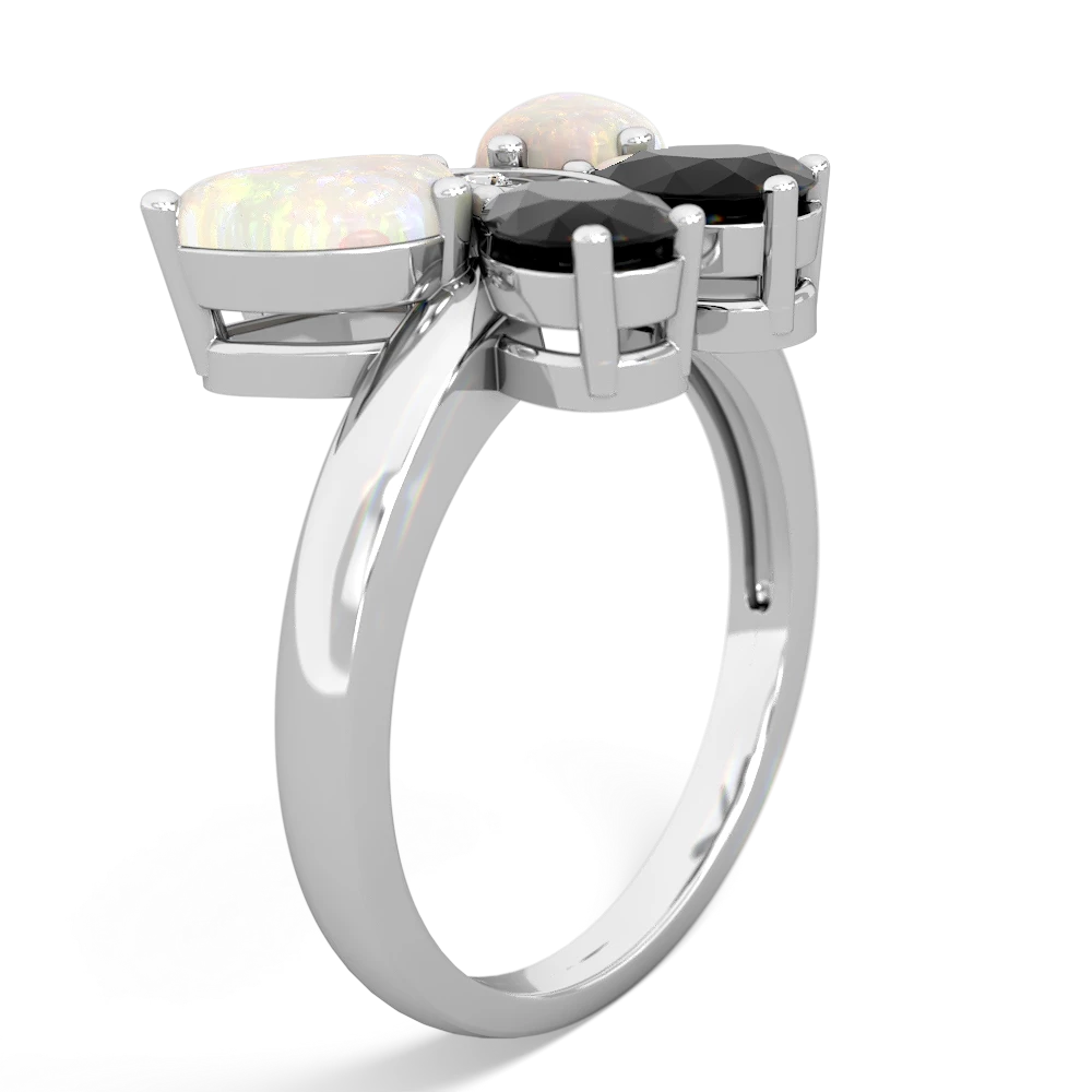 Opal Butterfly 14K White Gold ring R2215