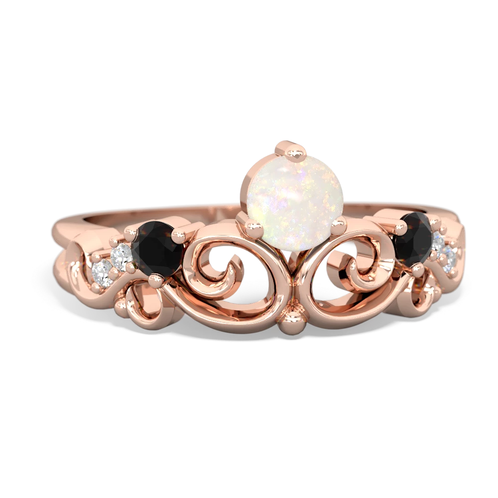 Opal Crown Keepsake 14K Rose Gold ring R5740