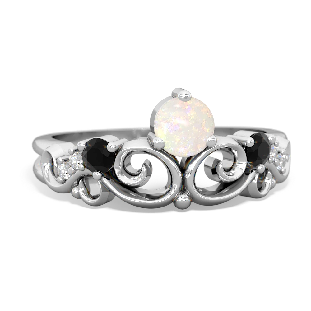 Opal Crown Keepsake 14K White Gold ring R5740