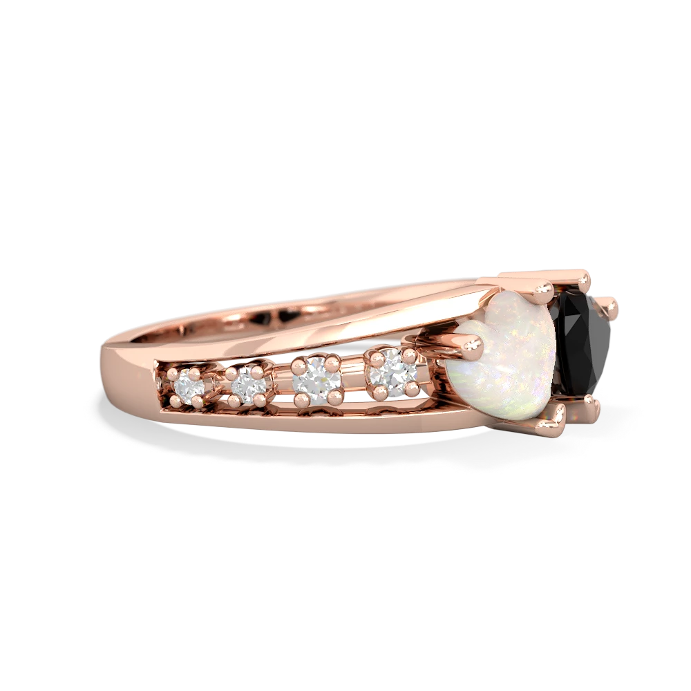 Opal Heart To Heart 14K Rose Gold ring R3342