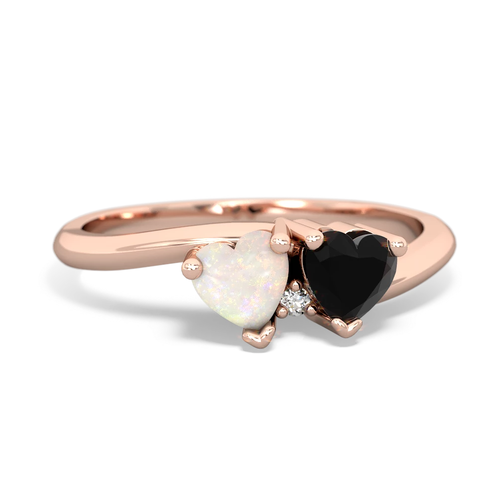 Opal Sweethearts 14K Rose Gold ring R5260