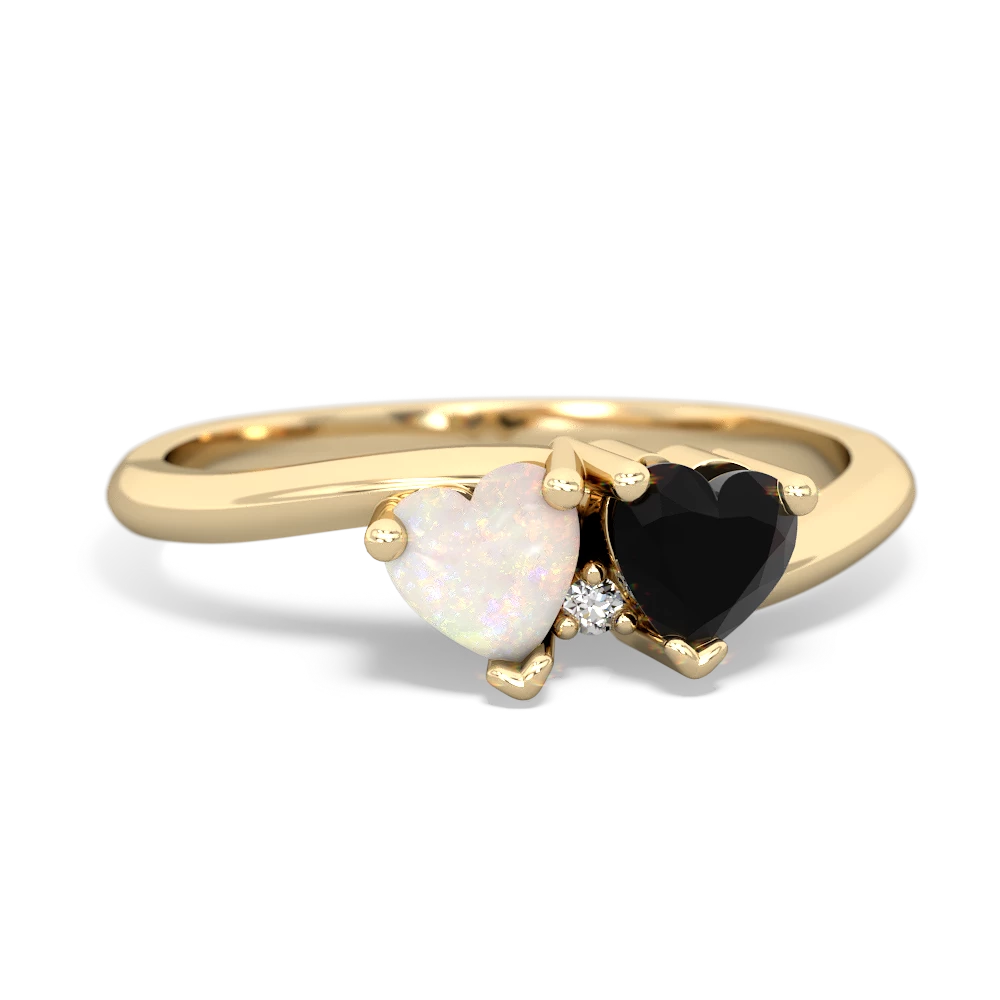 Opal Sweethearts 14K Yellow Gold ring R5260