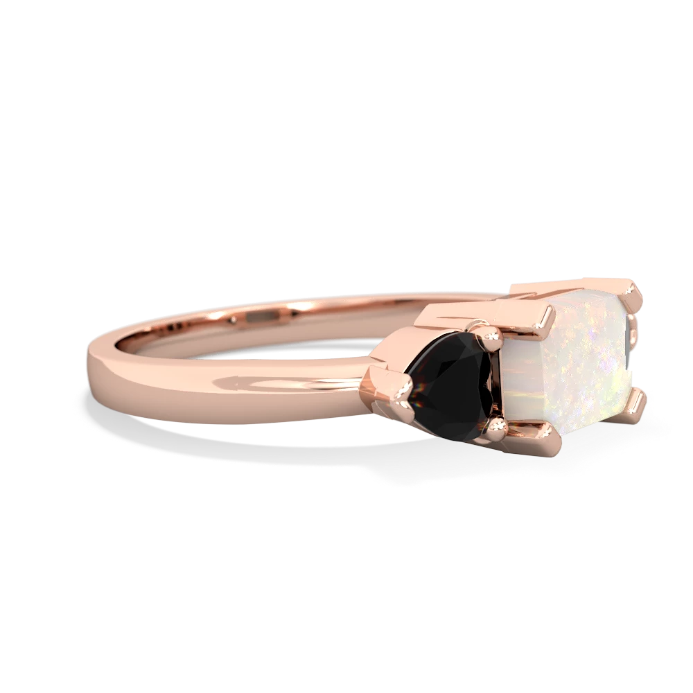 Opal Three Stone 14K Rose Gold ring R5235