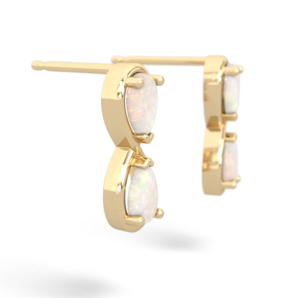 Opal Infinity 14K Yellow Gold earrings E5050