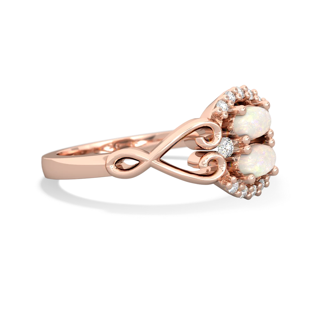 Opal Love Nest 14K Rose Gold ring R5860