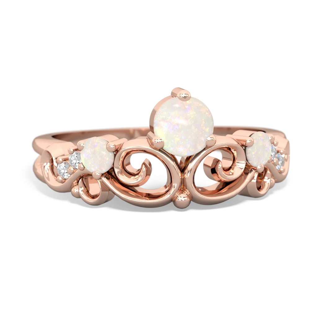 Onyx Crown Keepsake 14K Rose Gold ring R5740