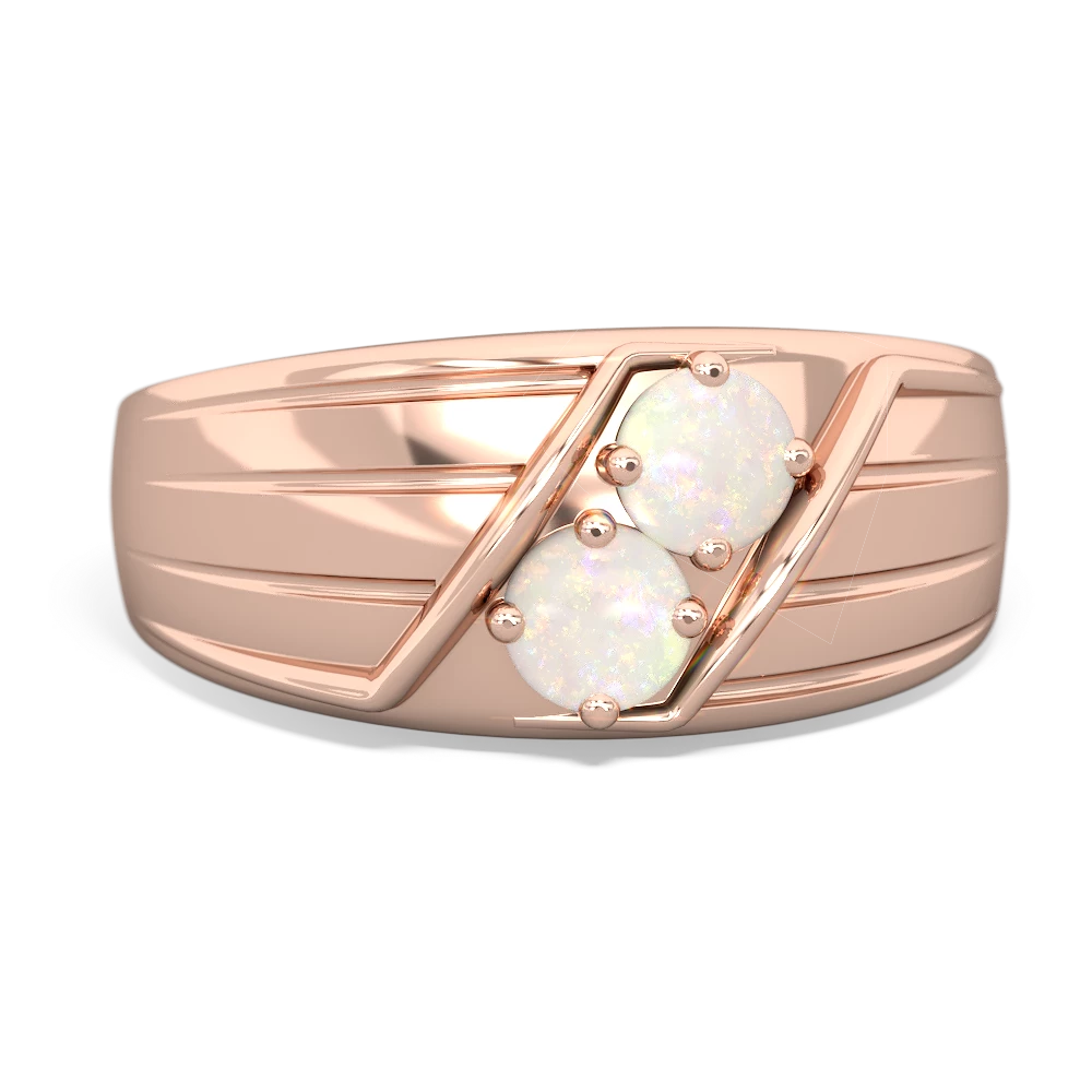 Opal Men's Streamline 14K Rose Gold ring R0460