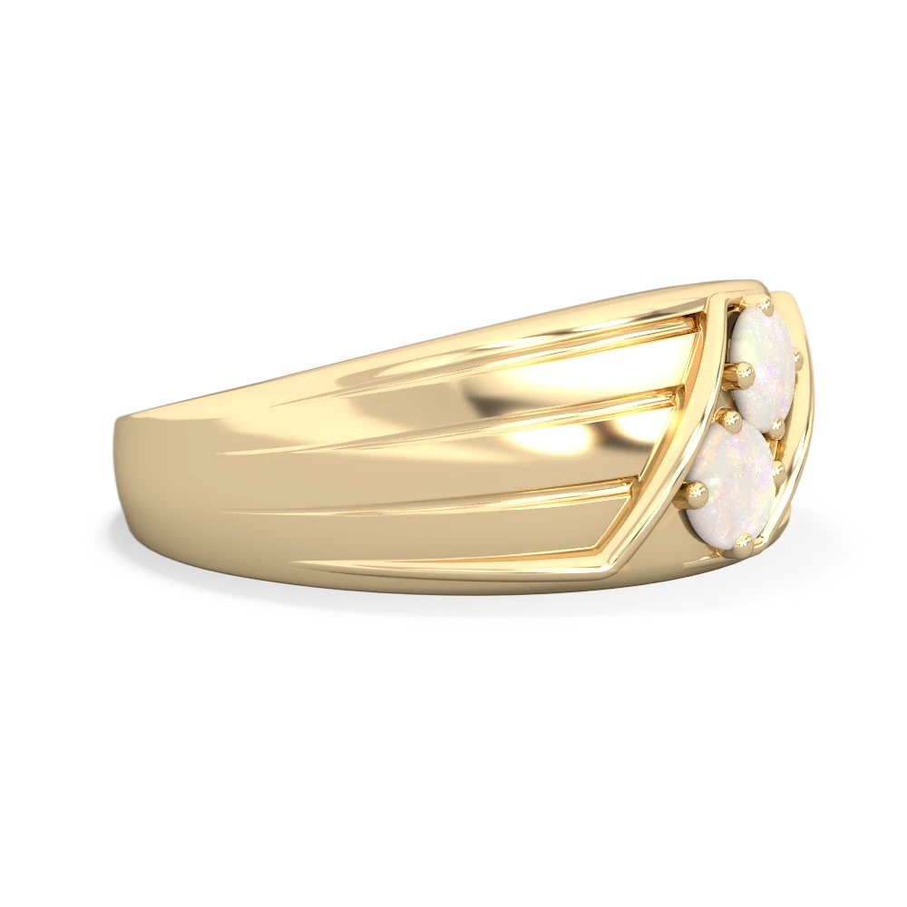 Opal Men's Streamline 14K Yellow Gold ring R0460