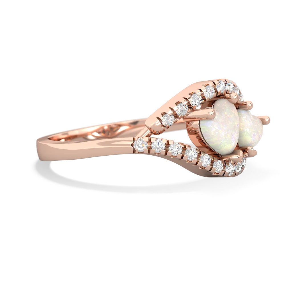 Opal Mother And Child 14K Rose Gold ring R3010