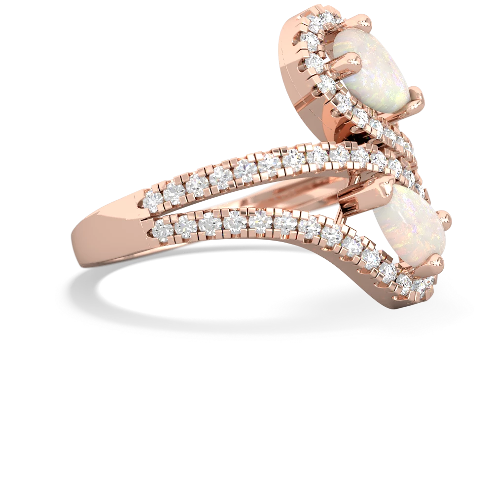 Opal Diamond Dazzler 14K Rose Gold ring R3000