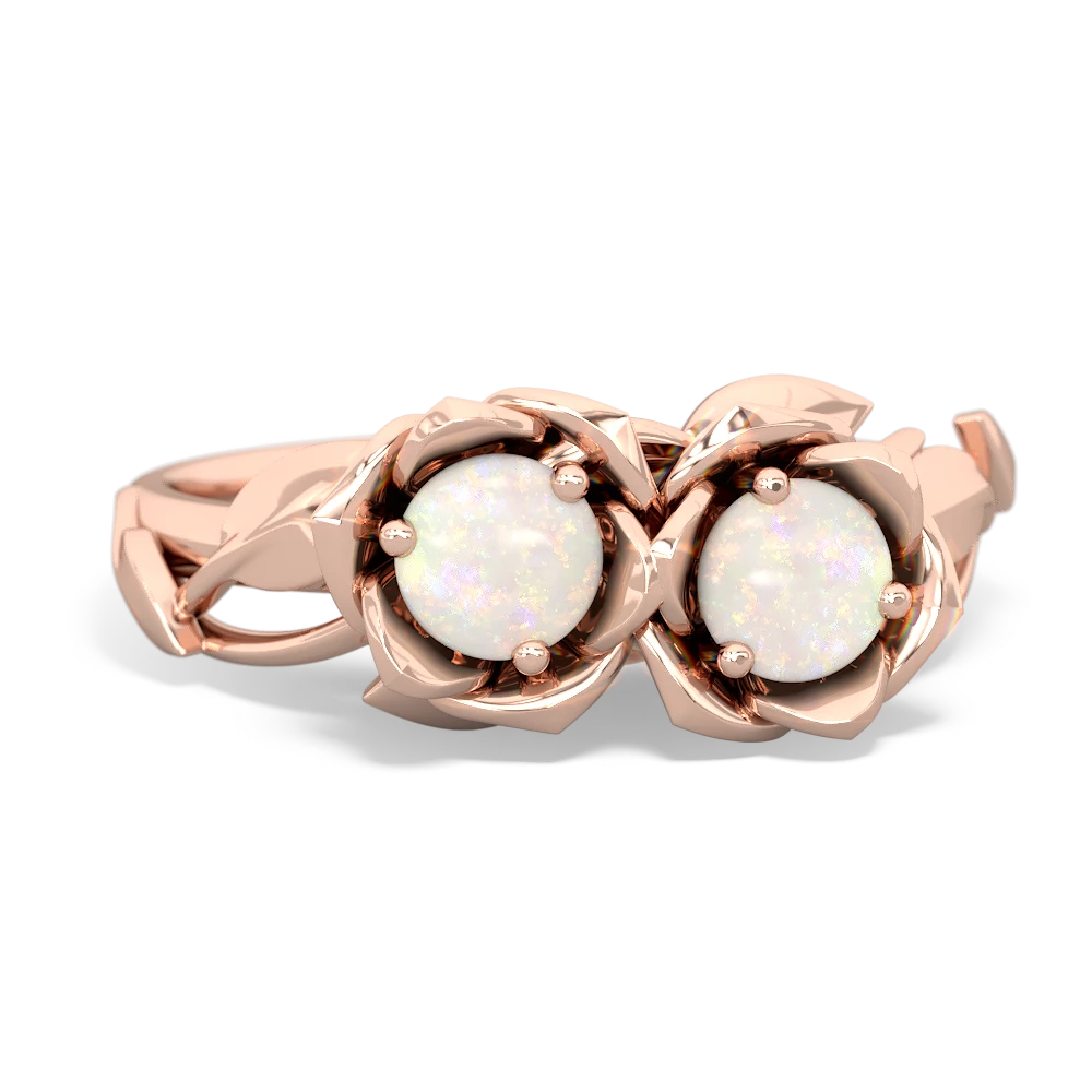 Opal Rose Garden 14K Rose Gold ring R5510