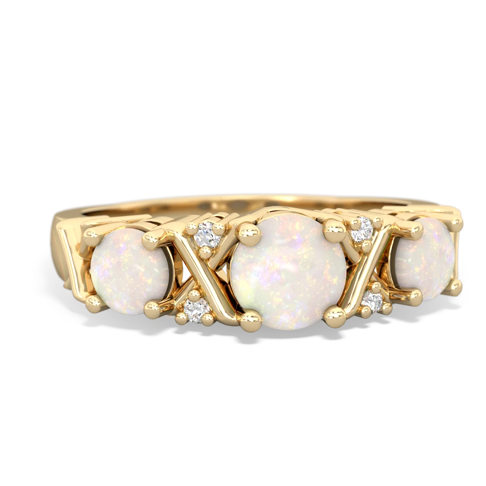 Onyx Hugs And Kisses 14K Yellow Gold ring R5016