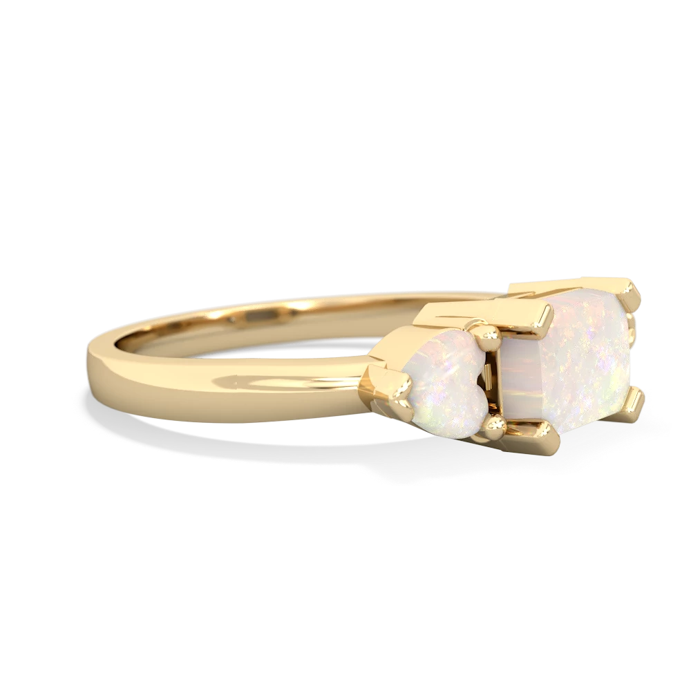 Onyx Three Stone 14K Yellow Gold ring R5235