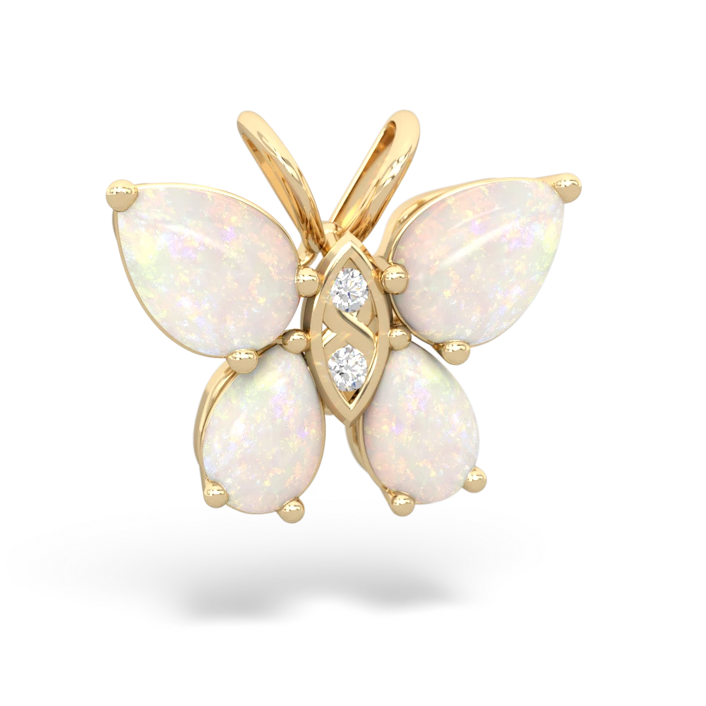 Opal butterfly necklace – AlinMay