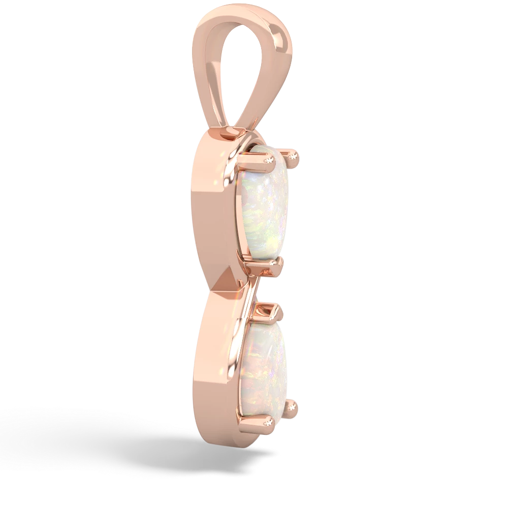 Opal Infinity 14K Rose Gold pendant P5050