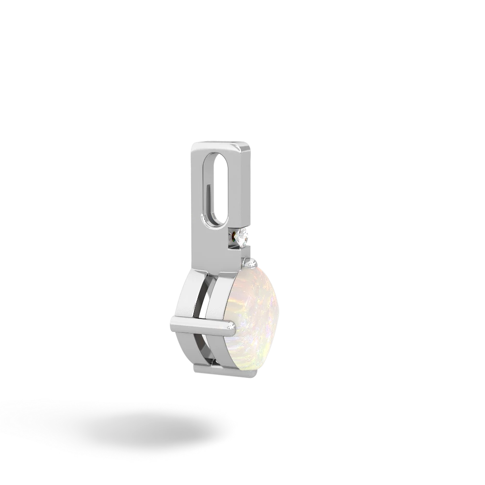 Opal Simply Elegant 14K White Gold pendant P2489