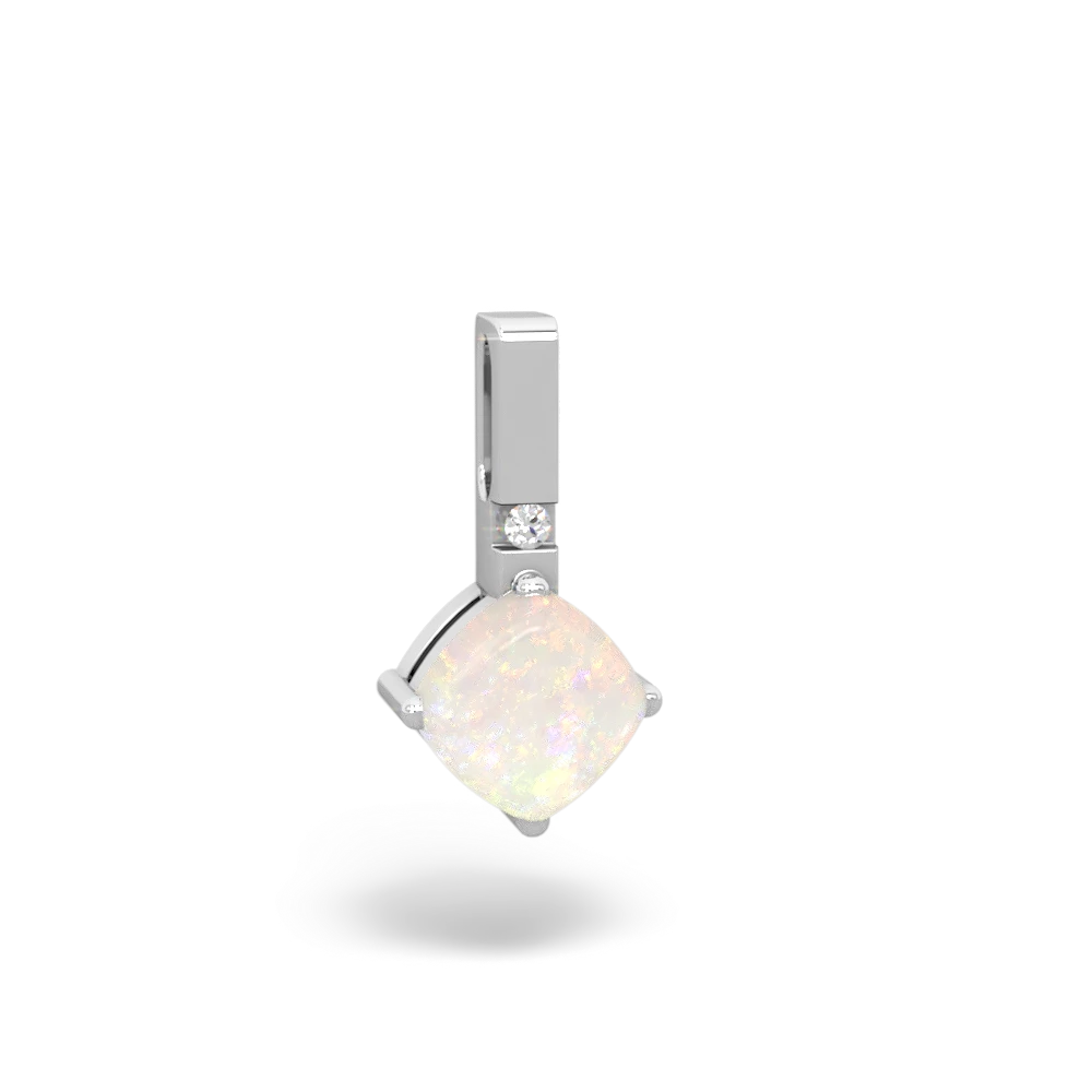 Opal Simply Elegant 14K White Gold pendant P2489