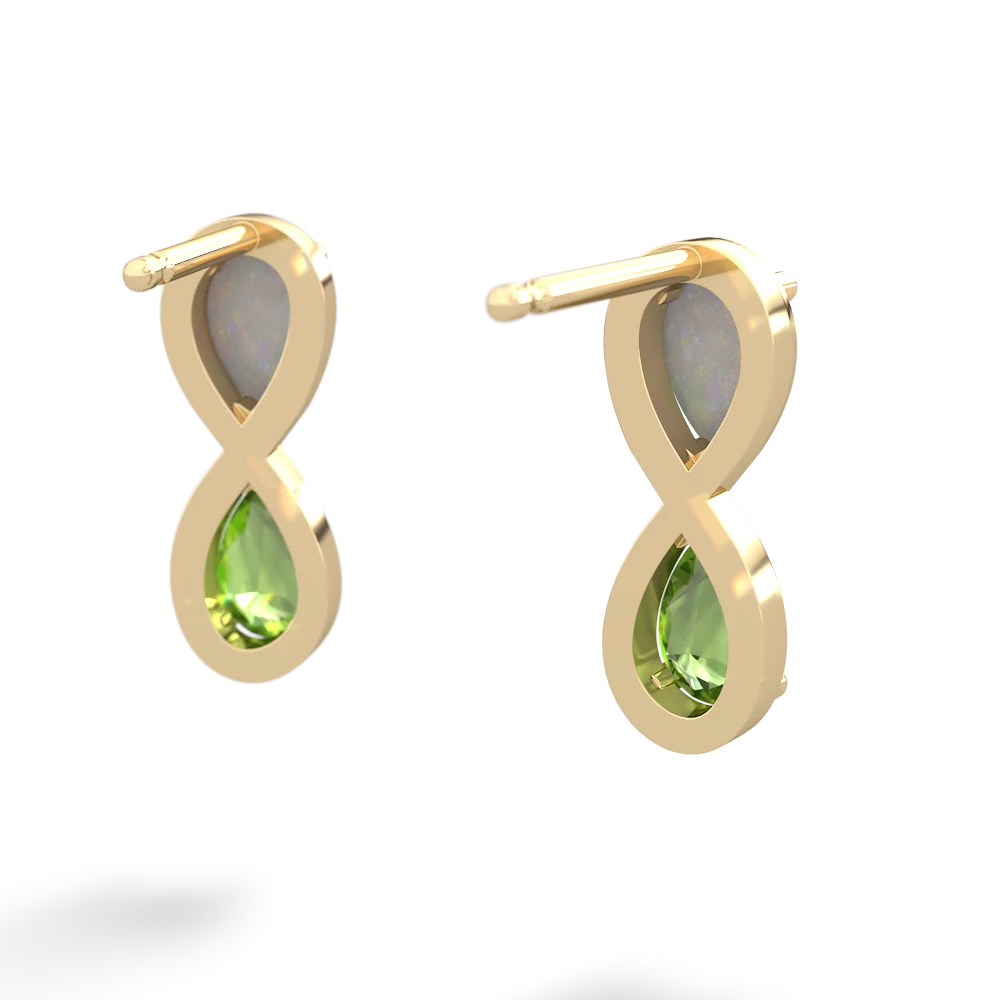 Opal Infinity 14K Yellow Gold earrings E5050