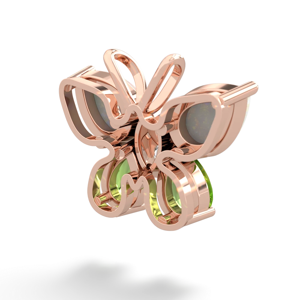 Opal Butterfly 14K Rose Gold pendant P2215