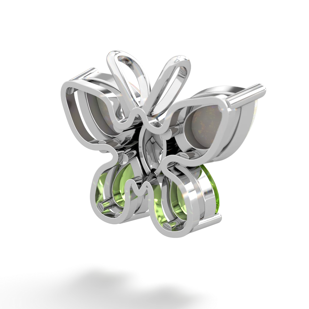Opal Butterfly 14K White Gold pendant P2215
