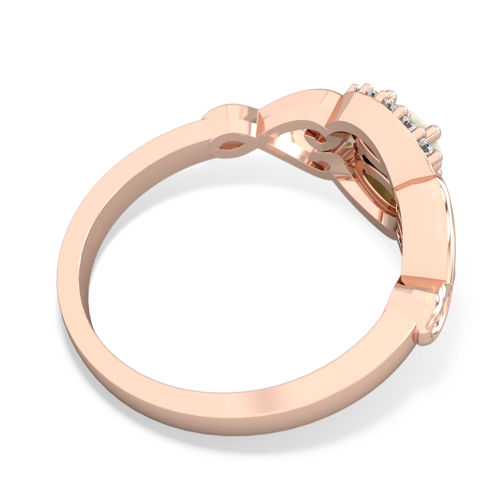 Opal Love Nest 14K Rose Gold ring R5860