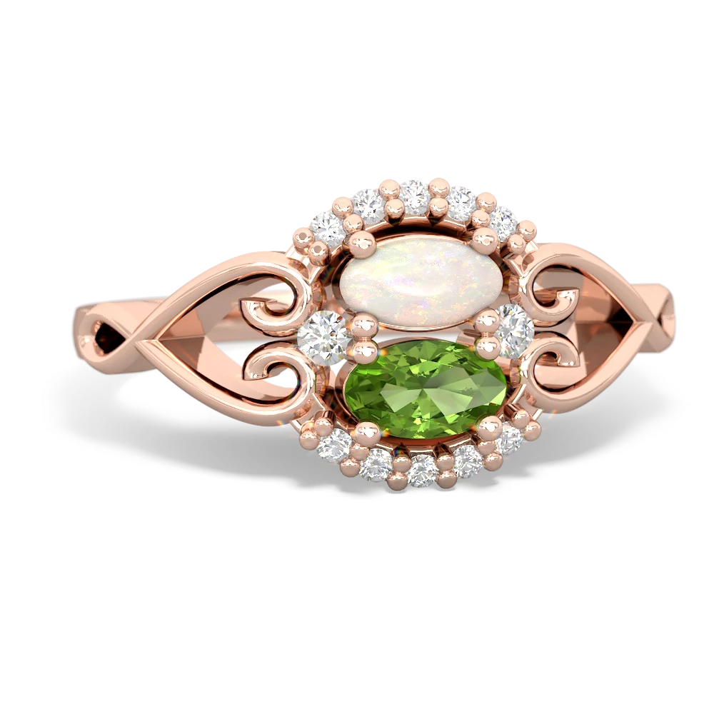 Opal Love Nest 14K Rose Gold ring R5860