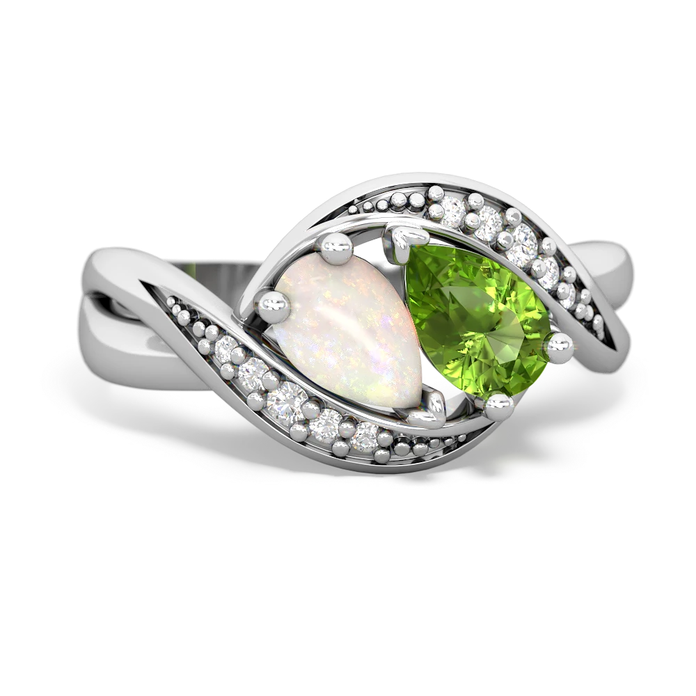 Opal Summer Winds 14K White Gold ring R5342