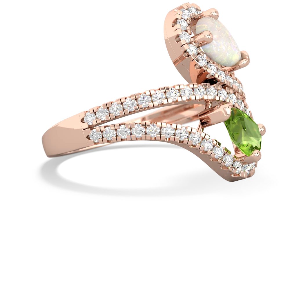 Opal Diamond Dazzler 14K Rose Gold ring R3000