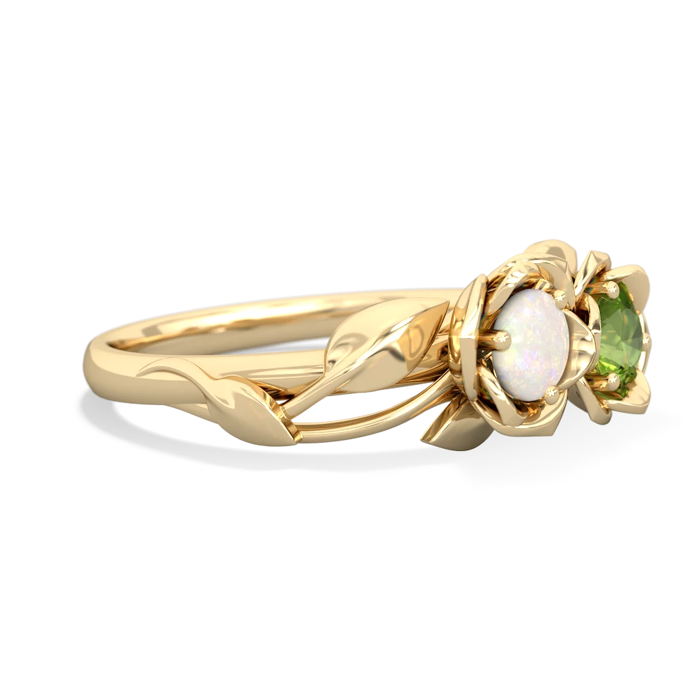 Opal Rose Garden 14K Yellow Gold ring R5510