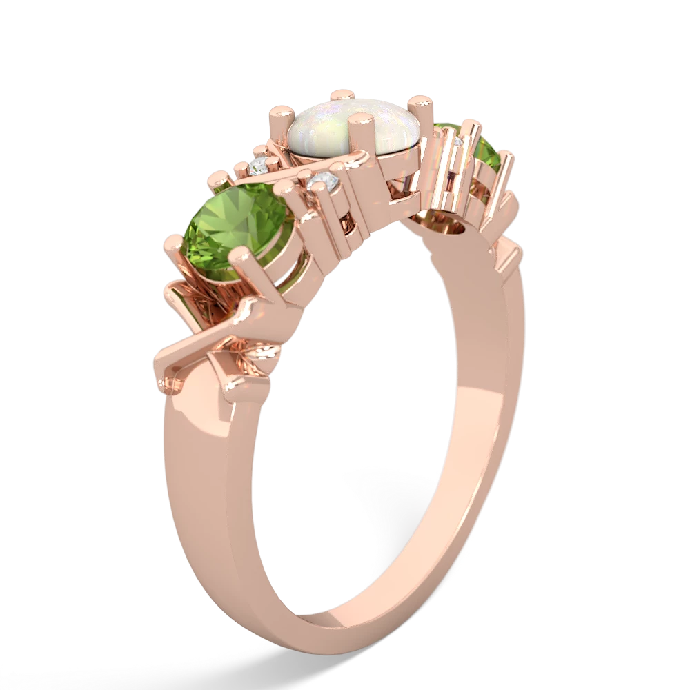 Opal Hugs And Kisses 14K Rose Gold ring R5016