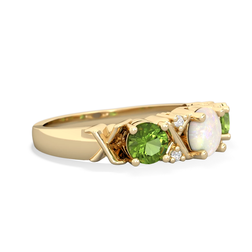 Opal Hugs And Kisses 14K Yellow Gold ring R5016