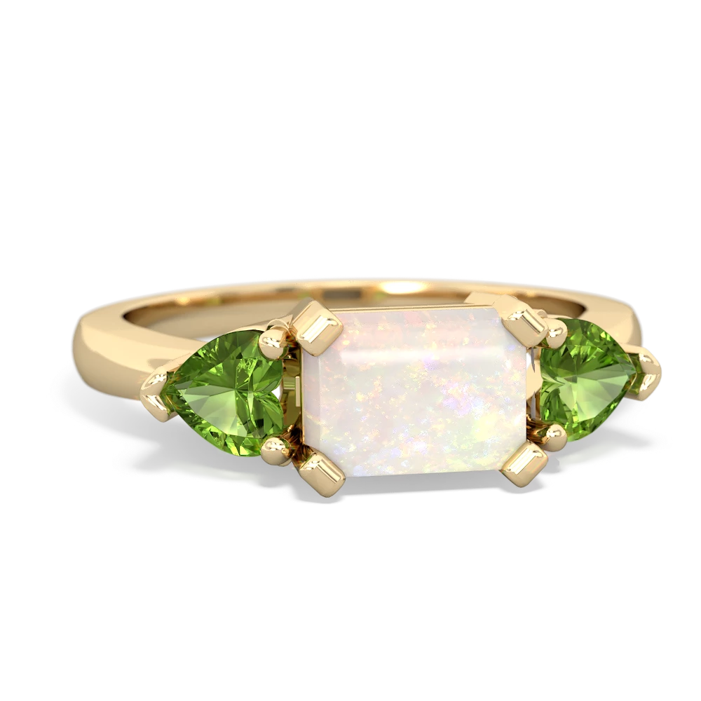 Opal Three Stone 14K Yellow Gold ring R5235