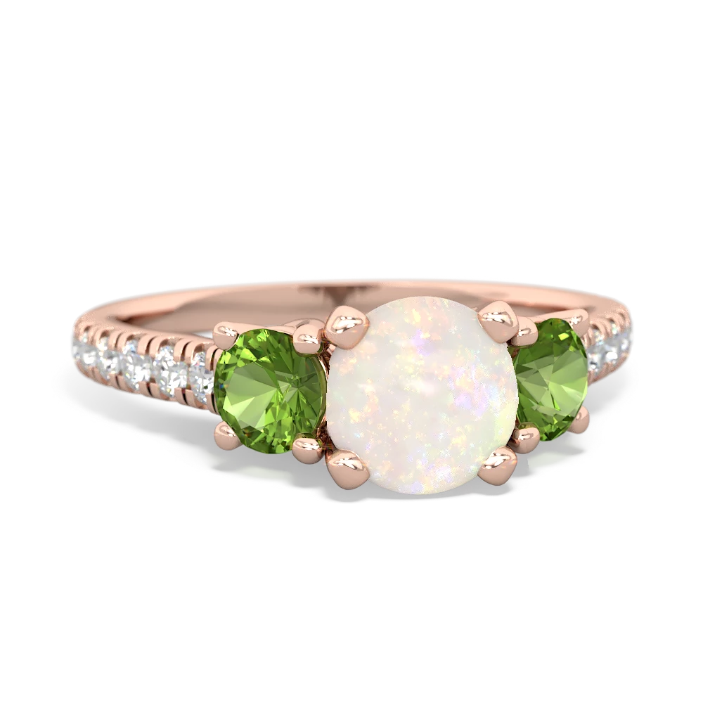 Opal Pave Trellis 14K Rose Gold ring R5500